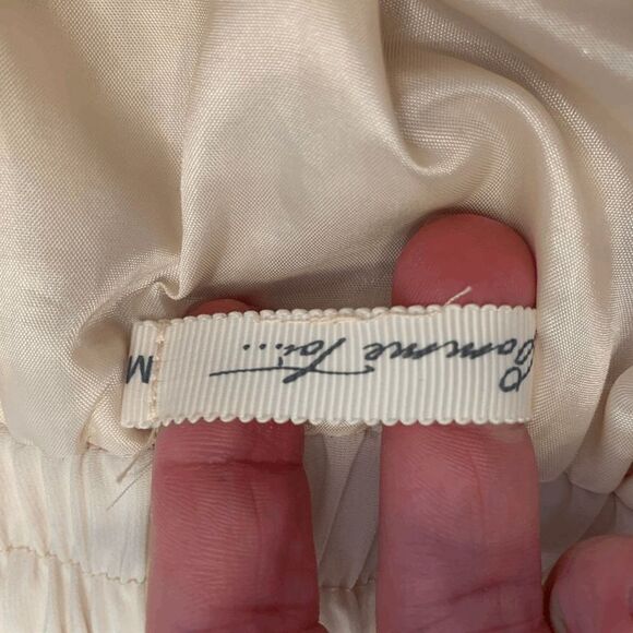 Comme Toi Women's Bow Tie Lined Mini Skirt Stretch Waist Brown Medium - Picture 3 of 5